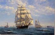 unknow artist Seascape, boats, ships and warships. 15 china oil painting artist